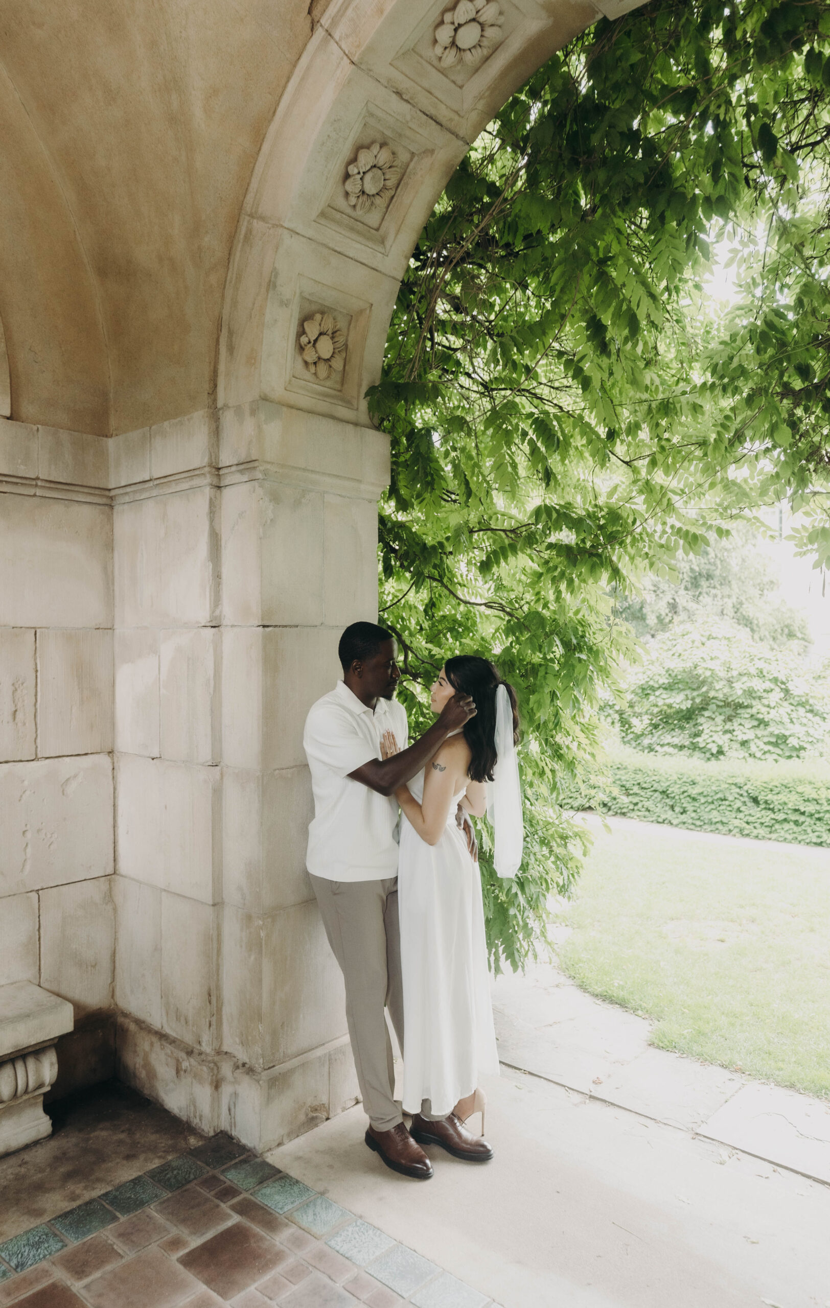 New York garden estate wedding photos